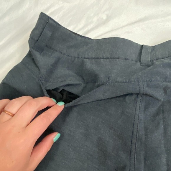 Vuori Men's Flat Front Shorts - Dark Blue - Picture 8 of 12